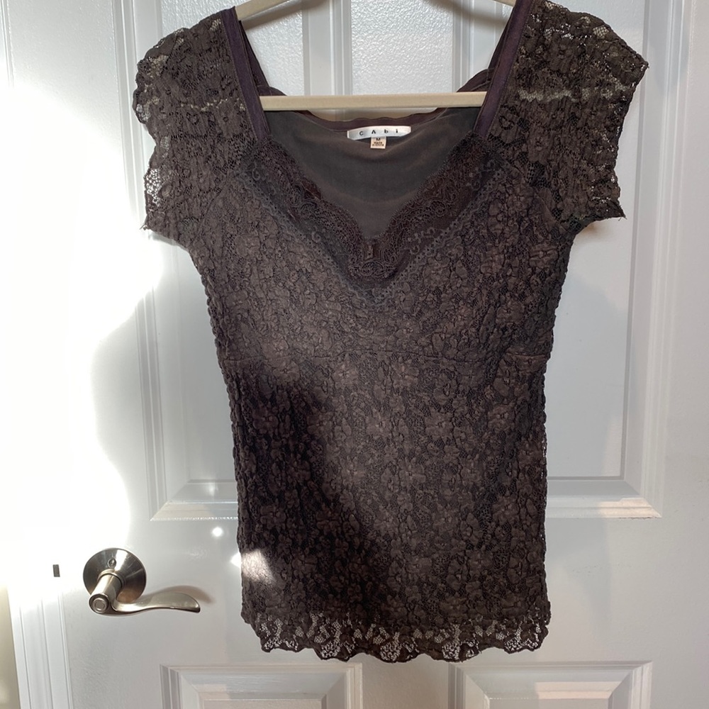 Cabi lace top